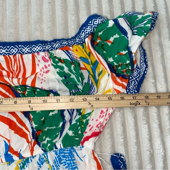 Flying Tomato Blue and Pink Off-Shoulder  Sleeve Sundress - Picture 7 of 8